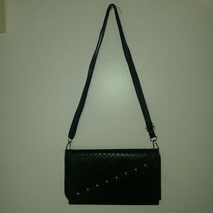 Small, black cross body bag